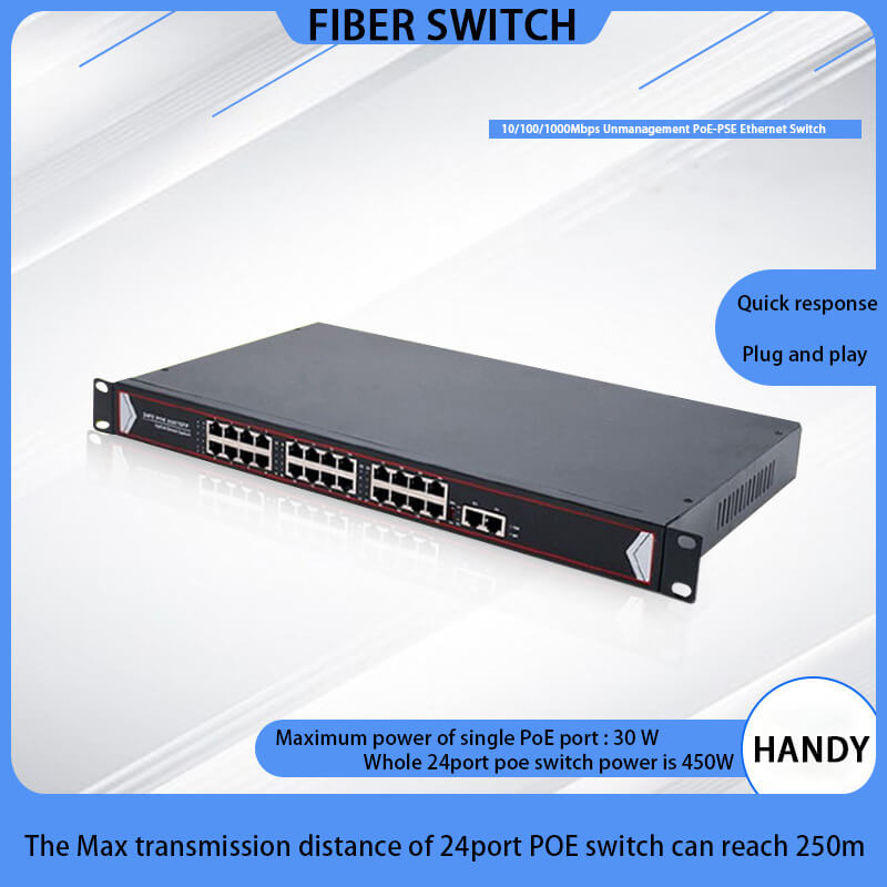 10/100/1000Mbps 24 Port Unmanagement PoE-PSE Ethernet Switch