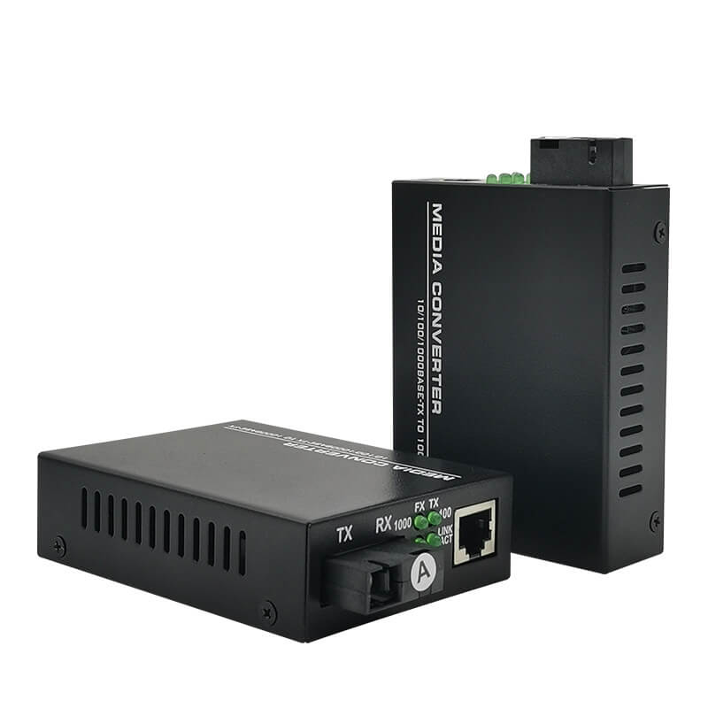 10/100/1000M Simplex Fiber Media Converter With External Power Supply