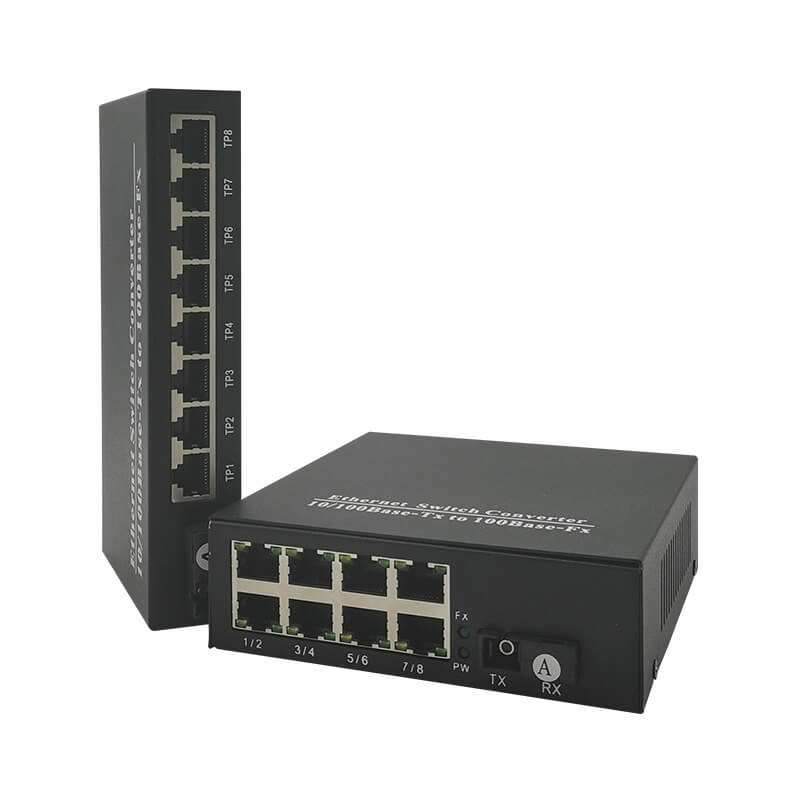 10/100/1000M 1F + 8UTP fiber switch