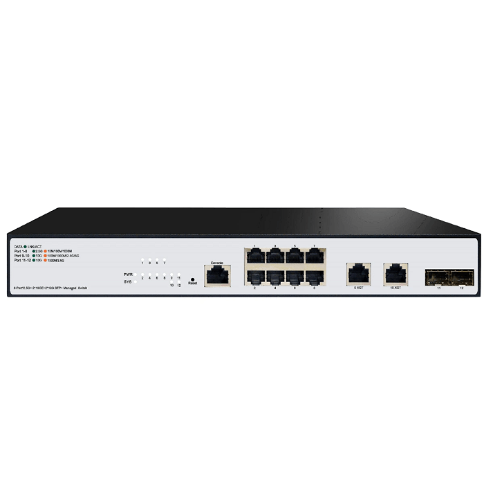 L3 8 Ports 2.5g Switch with 2*10gbe Tx+2*10g SFP+ 10g Network Switch