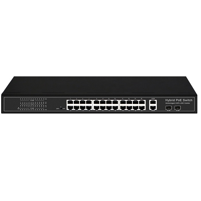 Ultra Long Distance Poe Max 800 Meter 24 Ports Fast Network Switch